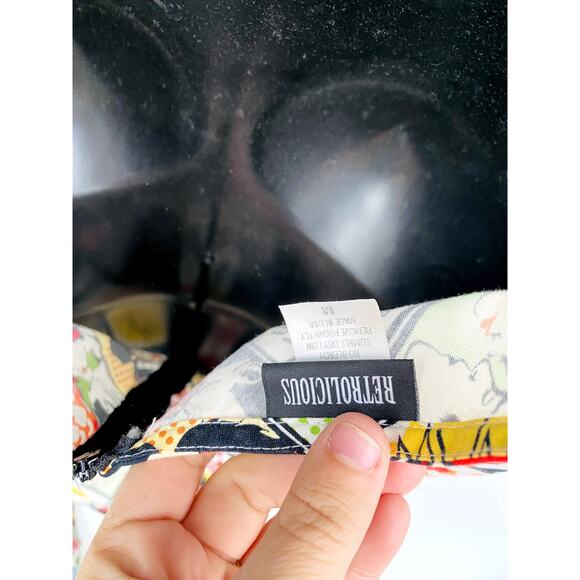 Retrolicious comic stripe fit & flare Dopamine Dress - Picture 3 of 4